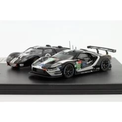 2-Car Set 24h LeMans: Ford GT40 #2 1966 & Ford GT #66 2019 1/43
