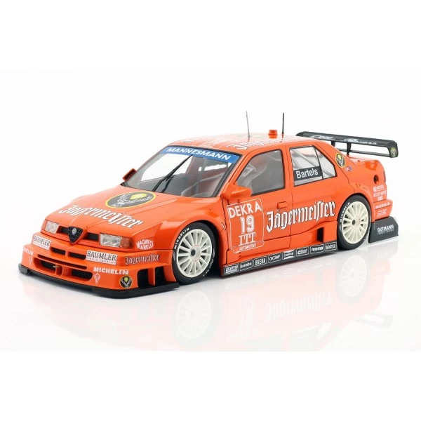 Alfa Romeo 155 V6 TI Jägermeister DTM / ITC 1995 Michael Bartels #19 1/18 1 Alfa Romeo 155 V6 TI Jägermeister DTM / ITC 1995 Michael Bartels #19 1/18