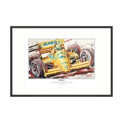 Ayrton Senna Art Print Lotus 1987 By Armin Flossdorf