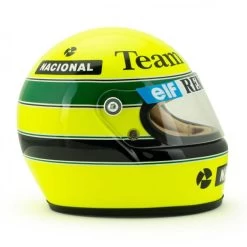 Ayrton Senna Helmet 1985 Scale 1:2 -Racing Toy Store ayrton senna helmet 1985 scale 1 2 3