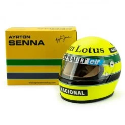 Ayrton Senna Helmet 1985 Scale 1:2 -Racing Toy Store ayrton senna helmet 1985 scale 1 2 6