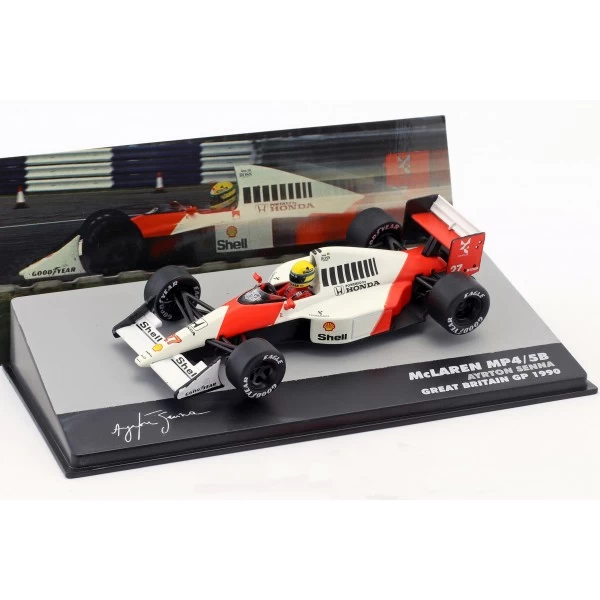 Ayrton Senna McLaren MP4/5B #27 World Champion Great Britain GP Formula 1 1990 1/43 1 Ayrton Senna McLaren MP4/5B #27 World Champion Great Britain GP Formula 1 1990 1/43