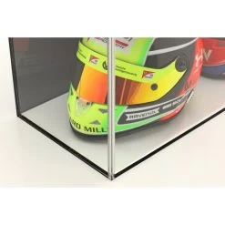 Display Case For 1/2 Scale Helmets Or 1/18 Scale Model Cars Black -Racing Toy Store display case for 1 2 scale helmets or 1 18 scale model cars black 3