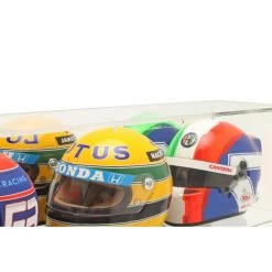 Display Case For 1/2 Scale Helmets Or 1/18 Scale Model Cars Mirrored -Racing Toy Store display case for 1 2 scale helmets or 1 18 scale model cars mirrored 2