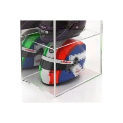 Display Case For 4 Helmets In 1/2 Scale Mirrored -Racing Toy Store display case for 4 helmets in 1 2 scale mirrored 2