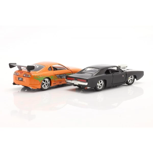 Fast & Furious 2-Car Set Brians`s Toyota Supra & Dom`s Dodge Charger 1/32 2 Fast & Furious 2-Car Set Brians`s Toyota Supra & Dom`s Dodge Charger 1/32 - Image 2