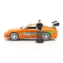 Fast & Furious Brian`s Toyota Supra 1995 With Figure 1/18 -Racing Toy Store fast furious brians toyota supra 1995 with figure 1 18 2