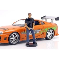 Fast & Furious Brian`s Toyota Supra 1995 With Figure 1/18 -Racing Toy Store fast furious brians toyota supra 1995 with figure 1 18 6