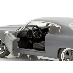 Fast & Furious Dom`s 1970 Chevrolet Chevelle SS 1/24 Matt Grey -Racing Toy Store fast furious doms 1970 chevrolet chevelle ss 1 24 matt grey 2