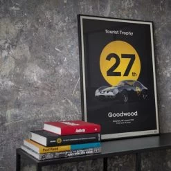 Ferrari 250 GTO Poster - Dark Blue - Goodwood TT - 1962 -Racing Toy Store ferrari 250 gto poster dark blue goodwood tt 1962 3