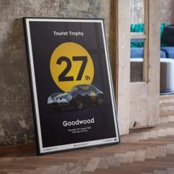 Ferrari 250 GTO Poster - Dark Blue - Goodwood TT - 1962 -Racing Toy Store ferrari 250 gto poster dark blue goodwood tt 1962 4