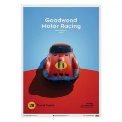 Ferrari 250 GTO Poster - Red - Goodwood TT - 1963