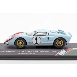 Ford GT40 MK II #1 2nd 24h LeMans 1966 1:43 -Racing Toy Store ford gt40 mk ii no1 2nd 24h lemans 1966 1 43 4