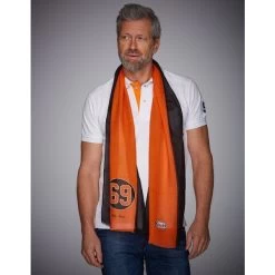 Gulf Scarf 69 Black & Orange -Racing Toy Store gulf scarf 69 black orange 2