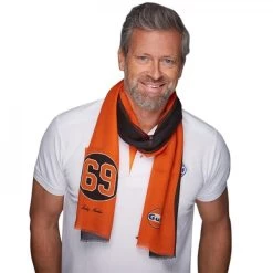 Gulf Scarf 69 Black & Orange