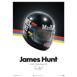 James Hunt - Helmet - 1976 - Poster