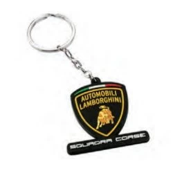Lamborghini Team Keyring Black