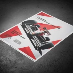 McLaren Ayrton Senna MP4/4 Poster -Racing Toy Store mclaren ayrton senna mp4 4 poster 2