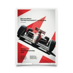 McLaren Ayrton Senna MP4/4 Poster