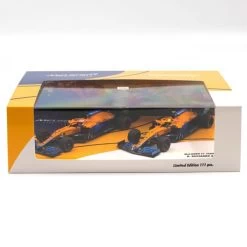 McLaren F1 Team 2021 MCL35M Ricciardo / Norris Doppel-Set 1:43 -Racing Toy Store mclaren f1 team 2021 mcl35m ricciardo norris double set limited edition 1 43 2