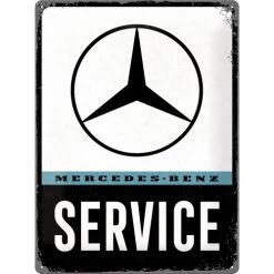 Metal-Plate Sign Mercedes-Benz - Service 30x40cm