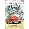 Metal-Plate Sign VW Bulli - Beach 20x30cm