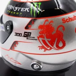 Michael Schumacher Platinum Helmet Spa 300th GP 2012 1/4 -Racing Toy Store michael schumacher platinum helmet spa 300th gp 2012 1 4 6