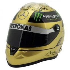 Michael Schumacher Spa 2011 Gold Helmet 1/2