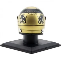 Michael Schumacher Spa 2011 Gold Helmet 1/4 -Racing Toy Store michael schumacher spa 2011 gold helmet 1 4 5