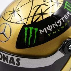Michael Schumacher Spa 2011 Gold Helmet 1/4 -Racing Toy Store michael schumacher spa 2011 gold helmet 1 4 7