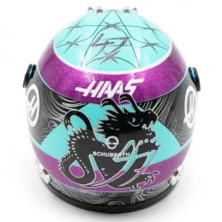Mick Schumacher Miniature Helmet Miami 2022 1/4 -Racing Toy Store mick schumacher miniature helmet miami 2022 1 4 4