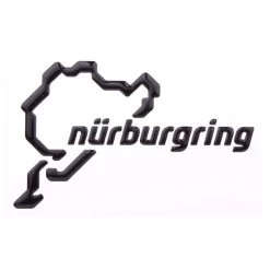 Nürburgring Sticker NR Logo 3D 12cm Black