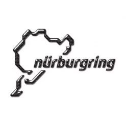 Nürburgring Sticker NR Logo 3D 12cm Carbon