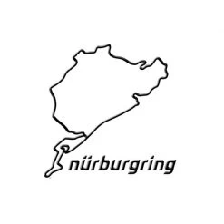 Nürburgring Sticker Nürburgring 3D 12cm Black