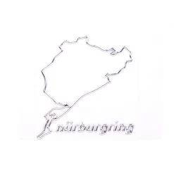 Nürburgring Sticker Nürburgring 3D 12cm Silver