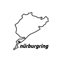 Nürburgring Sticker Nürburgring 8cm Black