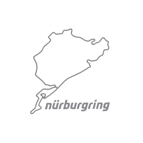 Nürburgring Sticker Nürburgring 8cm Silver 1 Nürburgring Sticker Nürburgring 8cm Silver