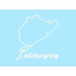 Nürburgring Sticker Nürburgring 8cm White