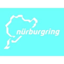 Nürburgring Sticker Nürburgring Logo 12cm White