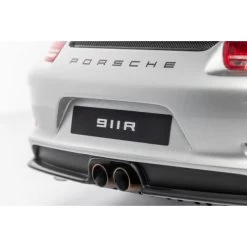 Porsche 911 (991.1) R - 2016 - Silver / Green Decor 1/8 -Racing Toy Store porsche 911 9911 r 2016 silver green decor 1 8 11