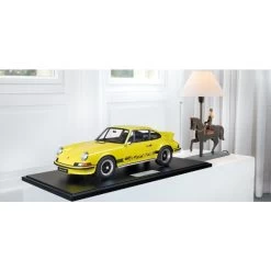 Porsche 911 Carrera RS 2.7 Lightweight Construction - 1972 - Yellow / Black Decor 1/8 -Racing Toy Store porsche 911 carrera rs 27 lightweight construction 1972 yellow black decor 1 8 9