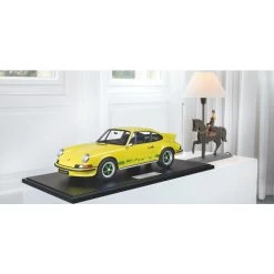 Porsche 911 Carrera RS 2.7 Lightweight Construction - 1972 - Yellow / Green Decor 1/8 -Racing Toy Store porsche 911 carrera rs 27 lightweight construction 1972 yellow green decor 1 8 9
