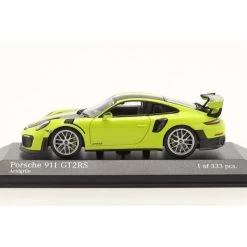 Porsche 911 GT2 RS Weissach Package 2018 Acid Green / Silver Rims 1/43 -Racing Toy Store porsche 911 gt2 rs weissach package 2018 acid green silver rims 1 43 2