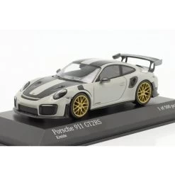 Porsche 911 GT2 RS Weissach Package 2018 Chalk / Gold Rims 1/43