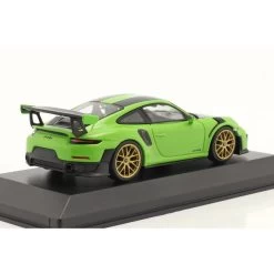 Racing Toy Store -Racing Toy Store porsche 911 gt2 rs weissach package 2018 signal green gold rims 1 43 1