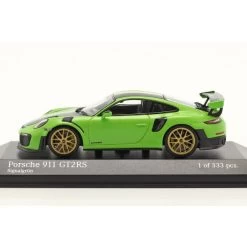 Porsche 911 GT2 RS Weissach Package 2018 Signal Green / Gold Rims 1/43 5 Porsche 911 GT2 RS Weissach Package 2018 Signal Green / Gold Rims 1/43 -Racing Toy Store porsche 911 gt2 rs weissach package 2018 signal green gold rims 1 43 2