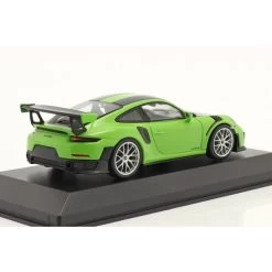 Racing Toy Store -Racing Toy Store porsche 911 gt2 rs weissach package 2018 signal green silver rims 1 43 1