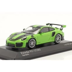 Porsche 911 GT2 RS Weissach Package 2018 Signal Green / Silver Rims 1/43