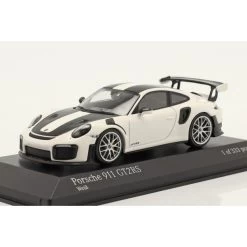 Porsche 911 GT2 RS Weissach Package 2018 White / Silver Rims 1/43