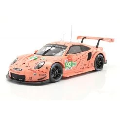 Porsche 911 RSR #92 Class Winner LMGTE Pink Pig 24h Le Mans 2018 1/18